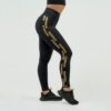NEBBIA Dámske legíny Classic High Waist Intense Iconic Black/Gold  XSXS