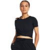 Under Armour Dámske tričko Motion Crossover Crop SS Black  XLXL