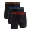 Under Armour Pánske boxerky Perf Tech 6in 3Pack Black  SS
