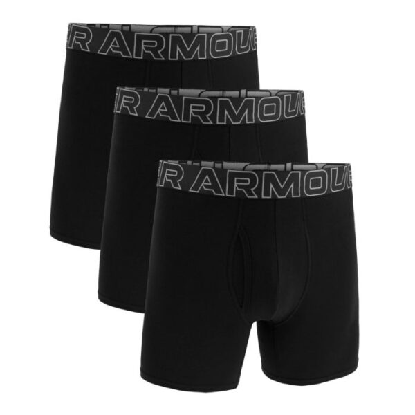 Under Armour Pánske boxerky M Perf Cotton 6in 3pack Black  XLXL