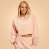 BeastPink Dámska mikina Cropped Bliss Pink  MM