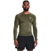 Under Armour Kompresné tričko HG Armour Comp LS Green  XLXL