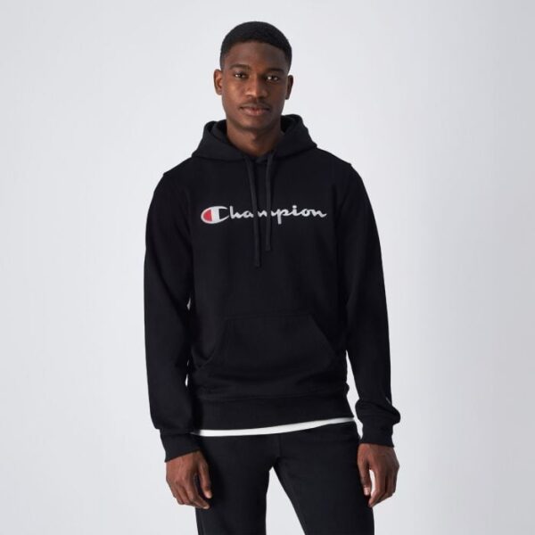 Champion Mikina Big Logo Fleece Black  XLXL