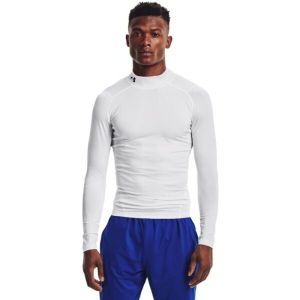 Under Armour Kompresné tričko HG Armour Comp Mock LS White  XL