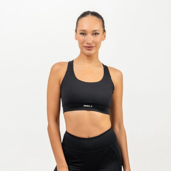 NEBBIA Športová podprsenka Racer Back Black  MM