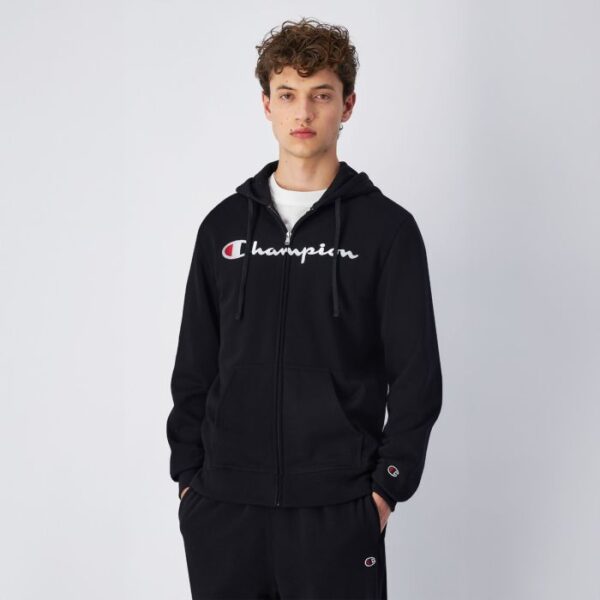 Champion Mikina Full Zip Black  SS