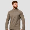 GymBeam Bežecká mikina 1/2 Zip Pulse Vetiver  LL