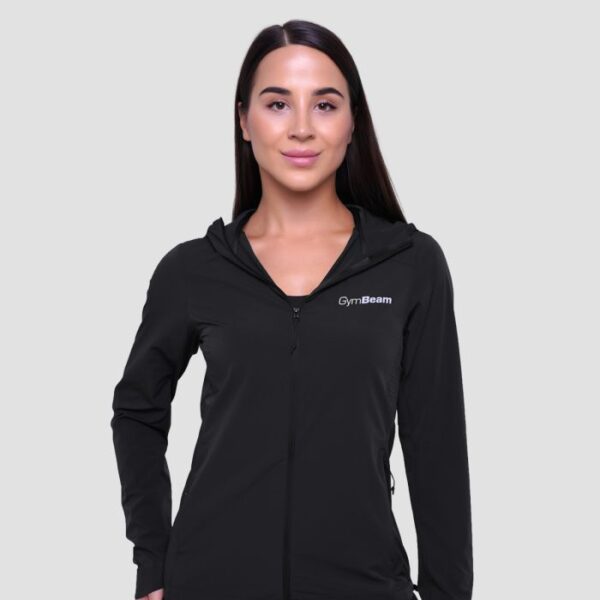 GymBeam Dámska bežecká bunda Pulse Black  XLXL