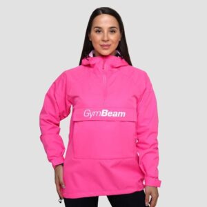 GymBeam Dámska bunda Rain Smock Fuchsia  XLXL