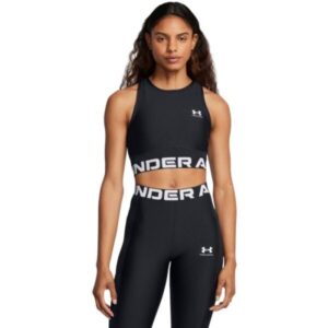 Under Armour Dámsky top HeatGear Rib Tank Black  LL