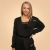 BeastPink Dámsky top Breeze Black  L