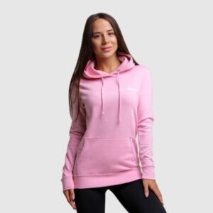 GymBeam Dámska mikina PRO Hoodie Baby Pink  XS