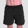 GymBeam Pánske plavecké šortky Cargo Black  XL