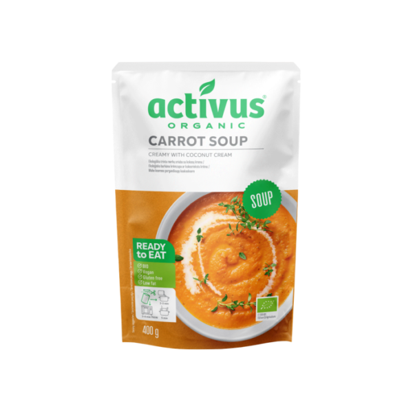 Activus BIO mrkvová krémová polievka 10 x 400 g