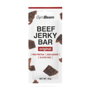 GymBeam Beef Jerky Bar 25 x 25 g korenistá príchuť