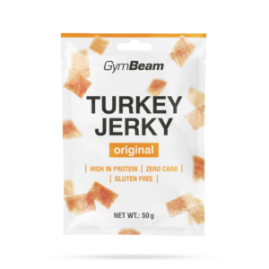 GymBeam Sušené mäso Turkey Jerky 10 x 50 g originál