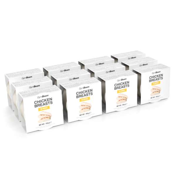 GymBeam Kuracie prsia vo vlastnej šťave 12 x 155 g