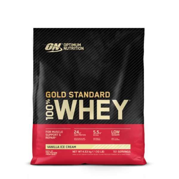 Optimum Nutrition 100 Whey Gold Standard vanilková zmrzlina Optimum Nutrition 100 Whey Gold Standard vanilková zmrzlina