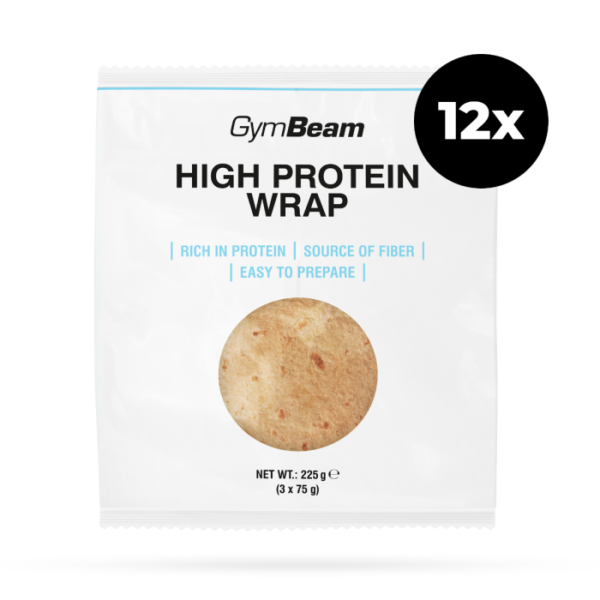 GymBeam Wrap s vysokým obsahom bielkovín 12 x 225 g