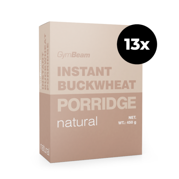 GymBeam Instantná pohánková kaša 13 x 450 g bez príchute GymBeam Instantná pohánková kaša 13 x 450 g bez príchute