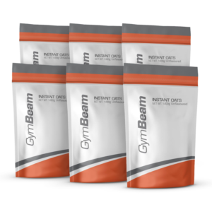 GymBeam Instantná ovsená kaša Instant Oats 6 x 1000 g bez príchute