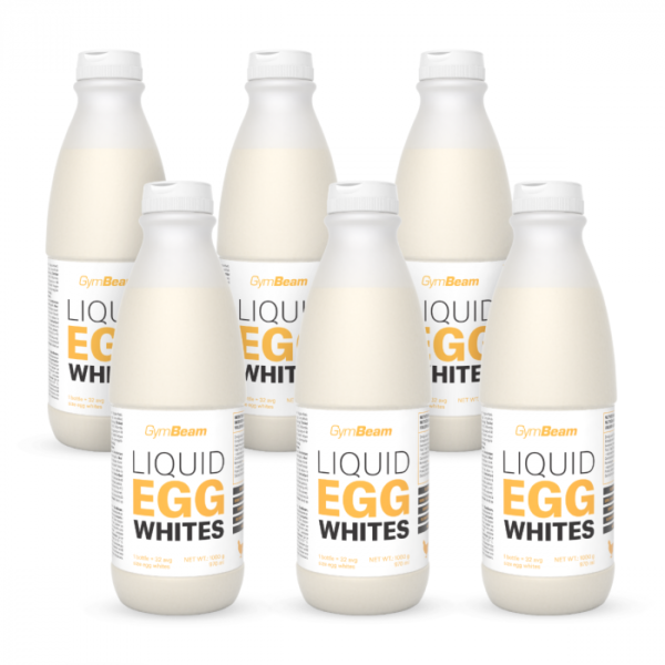 GymBeam Liquid Egg Whites 6 x 1000 g bez príchute GymBeam Liquid Egg Whites 6 x 1000 g bez príchute