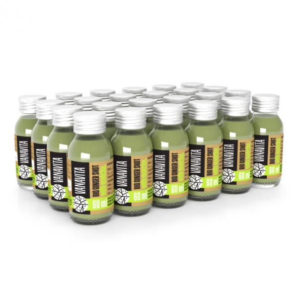 VanaVita BIO Zázvorový shot s matchou 24 x 60 ml bez príchute