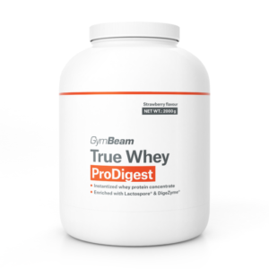 GymBeam - True Whey ProDigest 2000 g jahoda