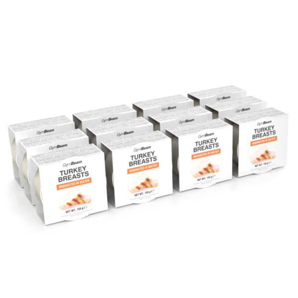 GymBeam Morčacie prsia marinované vo vode 12 x 155 g GymBeam Morčacie prsia marinované vo vode 12 x 155 g