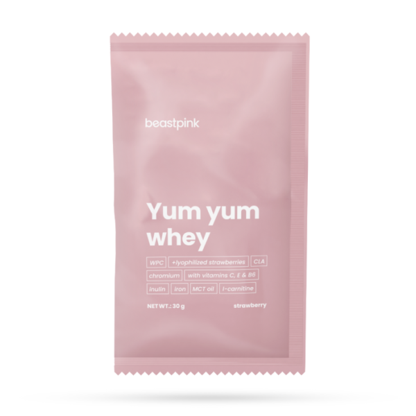 BeastPink Vzorka Yum Yum Whey strawberry splash