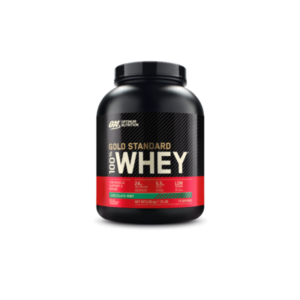 Optimum Nutrition 100 Whey Gold Standard 2250 g čokoláda mäta Optimum Nutrition 100 Whey Gold Standard 2250 g čokoláda mäta
