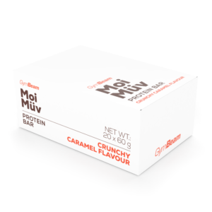 Gymbeam MoiMüv Protein Bar 20 x 60 g chrumkavý karamel