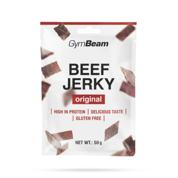 GymBeam Sušené mäso Beef Jerky barbecue GymBeam Sušené mäso Beef Jerky barbecue