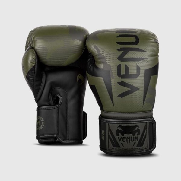Venum Boxerské rukavice Elite Khaki Camo 10 OZ Venum Boxerské rukavice Elite Khaki Camo 10 OZ