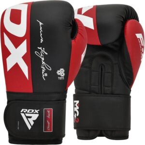 RDX Boxerské rukavice F4 HOOK & LOOP Red 14 OZ RDX Boxerské rukavice F4 HOOK & LOOP Red 14 OZ