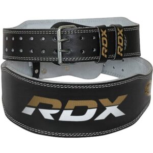 RDX Sports Fitness opasok 6“ Leather Black/Gold XL RDX Sports Fitness opasok 6“ Leather Black/Gold XL