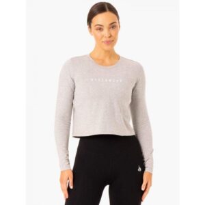 Ryderwear Dámske tričko Long Sleeve Top Foundation Grey XS Ryderwear Dámske tričko Long Sleeve Top Foundation Grey XS