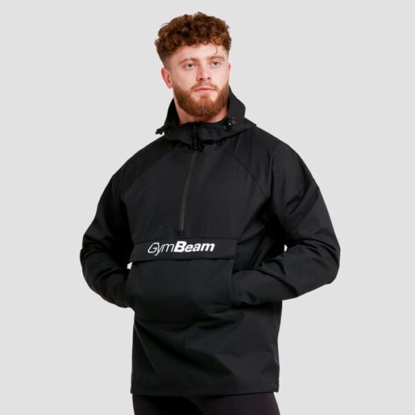 GymBeam Pánska bunda Rain Smock Black  XLXL