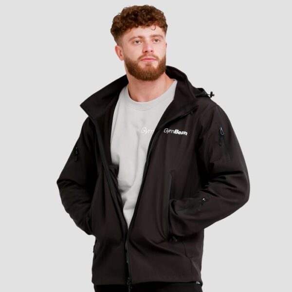 GymBeam Pánska bunda Softshell Black LL GymBeam Pánska bunda Softshell Black LL