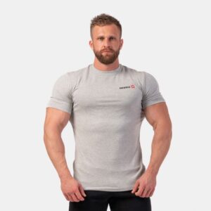 NEBBIA Pánske tričko Minimalist Logo svetlo sivé XXL NEBBIA Pánske tričko Minimalist Logo svetlo sivé XXL