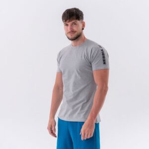 NEBBIA Pánske Tričko Sporty Fit Essentials Light Grey XLXL NEBBIA Pánske Tričko Sporty Fit Essentials Light Grey XLXL