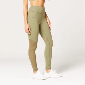 SQUATWOLF Dámske legíny Mesh Insert Green M SQUATWOLF Dámske legíny Mesh Insert Green M