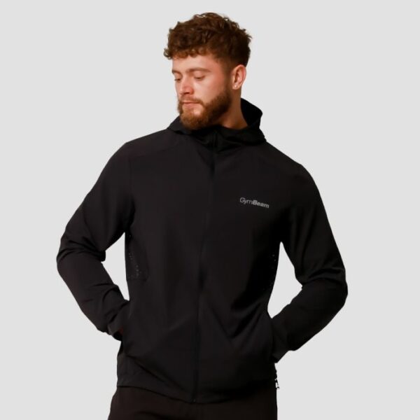 GymBeam Bežecká bunda Pulse Black XXLXXL GymBeam Bežecká bunda Pulse Black XXLXXL