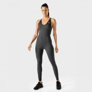 SQUATWOLF Dámsky overal Strappy Catsuit Black Marl L SQUATWOLF Dámsky overal Strappy Catsuit Black Marl L