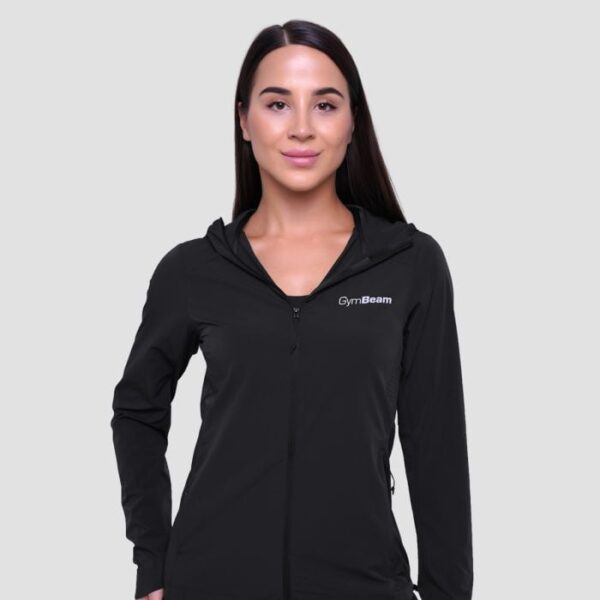 GymBeam Dámska bežecká bunda Pulse Black XLXL GymBeam Dámska bežecká bunda Pulse Black XLXL