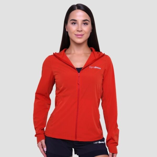 GymBeam Dámska bežecká bunda Pulse Orange XSXS GymBeam Dámska bežecká bunda Pulse Orange XSXS