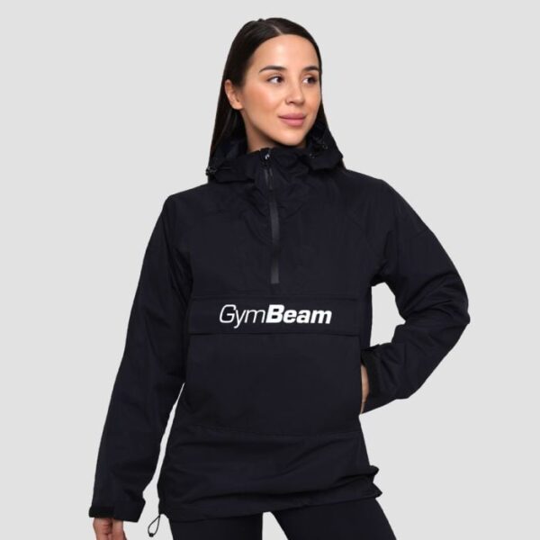 GymBeam Dámska bunda Rain Smock Black MM GymBeam Dámska bunda Rain Smock Black MM