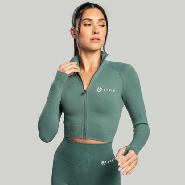 STRIX Dámsky top Cropped Seamless Moss XS STRIX Dámsky top Cropped Seamless Moss XS