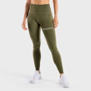 SQUATWOLF Dámske legíny Flux Khaki S SQUATWOLF Dámske legíny Flux Khaki S