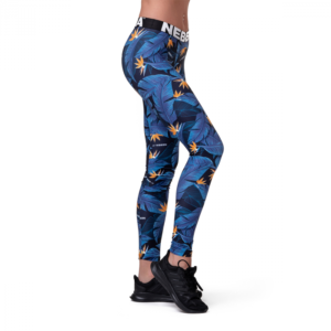 NEBBIA Dámske legíny Mid Waist Ocean Power Blue XS NEBBIA Dámske legíny Mid Waist Ocean Power Blue XS